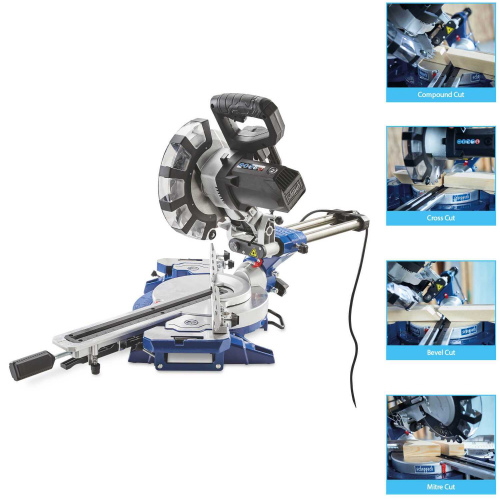 Sierra Ingletedora Telescópica 8"